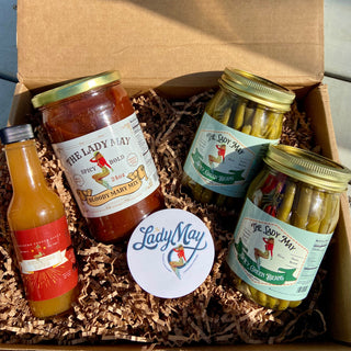 Essential Bloody Mary Gift Box, 4 Items, Bloody Mix plus pickled vegetables, Premium Quality Gift Box