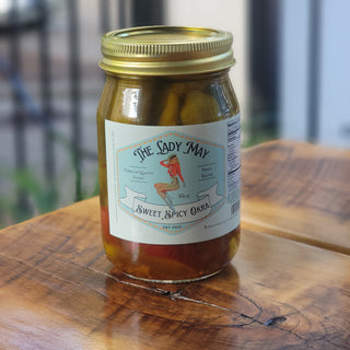 Sweet & Spicy Pickled Okra, 16oz, Premium Quality Goods