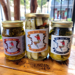 3 Pack Pickles & Pickled Veggies, Premium Quality Gift Box by The Lady May