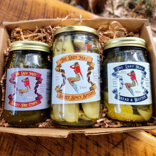 3 Pack Pickles & Pickled Veggies, Premium Quality Gift Box by The Lady May