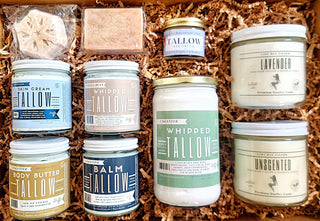 Ultimate Tallow Skin Care Collection, Assorted Skin care, Candles and Soap