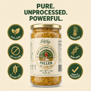 Honeymakers Raw Bee Pollen Granules by The Lady May – 100% Pure, Unheated Natural Superfood for Energy, Immune Support & Digestion – Non-GMO, Gluten-Free, Rich in Protein & Antioxidants (24 oz)