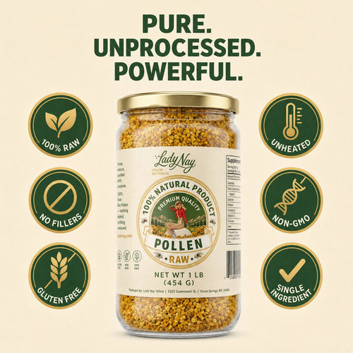 Honeymakers Raw Bee Pollen Granules by The Lady May – 100% Pure, Unheated Natural Superfood for Energy, Immune Support & Digestion – Non-GMO, Gluten-Free, Rich in Protein & Antioxidants (24 oz)