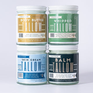 Natural Beef Tallow Skincare Collection - Lotion, Butter, Balm & Whipped